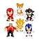Heroes of Goo Jit Zu Minis Sonic 6 Pack Collectible Goo JIT Zu Stretchy Minis 6 Stretchy Sonic Characters