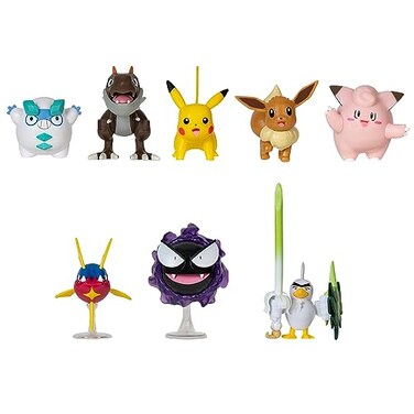 PokÃmon Pokmon Battle Figure 8 Pack Six 2Inch and Two 3Inch Battle Figures Including Pikachu