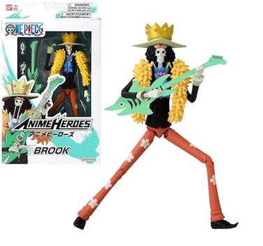 BANDAI ONE Piece Brook Action Figure 17cm Articulated Anime Hero with Extra Accessories Pirate Toys Gift