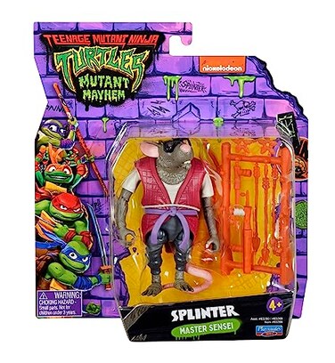 TEENAGE MUTANT Teenage Mutant Ninja Turtles Mutant Mayhem 4 Splinter Basic Action Figure by Playmates Toys