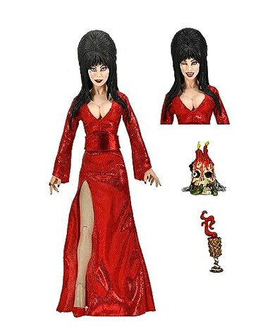 NECA Elvira 8 Clothed Action Figure Red Fright and Boo