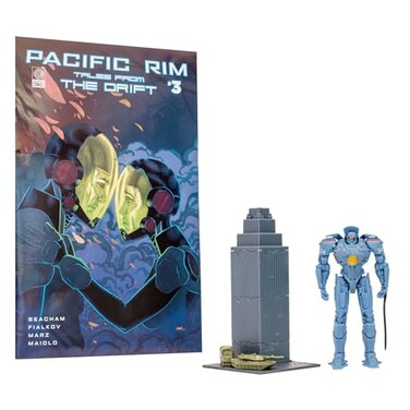 McFarlane Toys Pacific Rim Gipsy Danger Jaeger 4 Scale Figure Playset with Comic