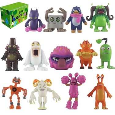 KRSEUB Singing Monsters Toys Mini Action Figure Playset 13pcs
