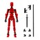 MerryXD T13 3D Action FigureAssembly Completed Dummy Nova Titan Lucky 13 Action Figure 3D Printed MultiJointed Movable Toy Red