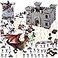 LovesTown 275 PCS Medieval Dragon Toy Set Assembled Castle Toys Knight Warrior Figures Medieval Knights for Kids Birthday