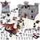LovesTown 275 PCS Medieval Dragon Toy Set Assembled Castle Toys Knight Warrior Figures Medieval Knights for Kids Birthday