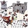 LovesTown 275 PCS Medieval Dragon Toy Set Assembled Castle Toys Knight Warrior Figures Medieval Knights for Kids Birthday