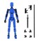 MerryXD T13 3D Action FigureAssembly Completed Dummy Nova Titan Lucky 13 Action Figure 3D Printed MultiJointed Movable Toy Blue