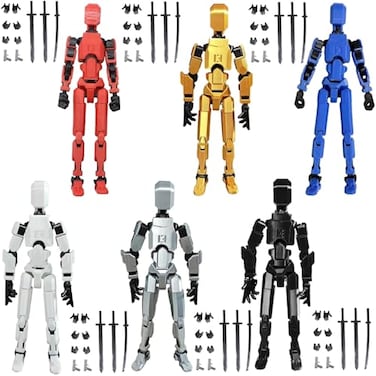 FoxVilla Assembly Completed T13 Action Figure Titan 13 3D Printed Action Figure 3D Printed Titan13 Assembled Dummy 13 Lucky 13 Toy Figure