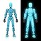 MerryXD T13 3D Action FigureAssembly Completed Dummy Nova Titan Lucky 13 Action Figure 3D Printed MultiJointed Movable Toy Grow in The Dark Blue