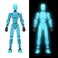 MerryXD T13 3D Action FigureAssembly Completed Dummy Nova Titan Lucky 13 Action Figure 3D Printed MultiJointed Movable Toy Grow in The Dark Blue