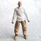 SSbeauty M 112 Scale Fabric TShirt Pant for 6 inch 112 Man Thin Small Action Figure Clothes White Khaki