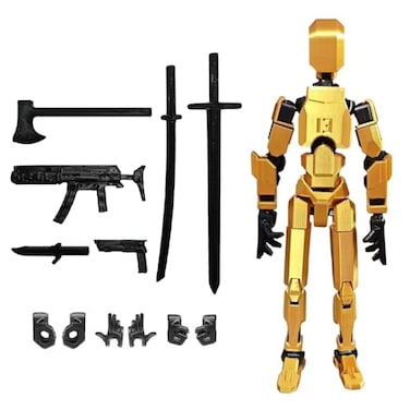 FoxVilla Assembly Completed T13 Action Figure Titan 13 3D Printed Action Figure 3D Printed Titan13 Assembled Dummy 13 Lucky 13 Toy Figure