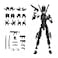 Nemoro PreAssembly 3D Printed 554 Stick 13 Action Figure MultiJointed Tian13 Articulated T13 Desktop Decoration12 in 1 d13 Accessories Best Birthday Festival Gift