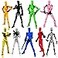 DANONI Assembly Completed Titan 13 Action Figures Nova 13 Action Figure 3D Printed Figure Set Dummy Robot 13 MultiArticular Action Figures for Desktop Decorations 9pcsAssembly Completed
