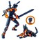 Uodofy Assembly Completed T13 3D Action Figure SetDummy Robo Titan 13 Action Figures3D Printed MultiJointed Toy Black Orange