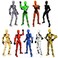 EIMONEY 9PCS Assembly Completed T13 Action Figure 3D Printed MultiJointed MovableLucky 13 Action FiguresMultiArticular Dummy 13 Action FiguresDesktop DecorationsCreative Gifts 9 Colors