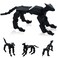 oyeftp Assembly Completed Titan13 Action Figure Set Robot Dog Action Figure 3D Printed robo Dogs MultiJoint Movable Robot Dogs Dummy Dog Gift for Collectors Desktop Decorations Black