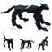 oyeftp Assembly Completed Titan13 Action Figure Set Robot Dog Action Figure 3D Printed robo Dogs MultiJoint Movable Robot Dogs Dummy Dog Gift for Collectors Desktop Decorations Black