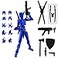 QAONIE Assembly Completed 3D Printed Figure 554inch Dummy13 with Weapon Expansion Set Full Body Mechanical Movable Toy Desk Decoration Bright Blue