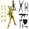 QAONIE Assembly Completed 3D Printed Figure 554inch Dummy13 with Weapon Expansion Set Full Body Mechanical Movable Toy Desk Decoration Yellow