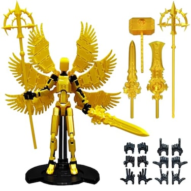 apcute Assembly Completed 3D Printed T13 Action Figure 55 Inch MultiJointed Movable Dummy 13 ToyDummy 13 Robot Action Figure with Lots of Weapons