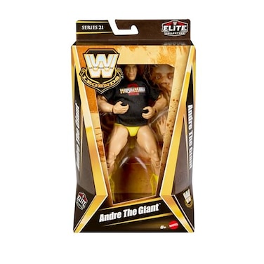 Mattel WWE Andr Le Gant Elite Legend Collection Articulated Figure Interchangeable Hands Accessories Truefx Technology 25 Joints Collectable Childrens Toy Ages 3 and Above HVF56