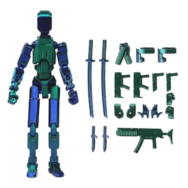 FoxVilla Assembly Completed T13 Action Figure Titan 13 3D Printed Action Figure 3D Printed Titan13 Assembled Dummy 13 Lucky 13 Toy Figure