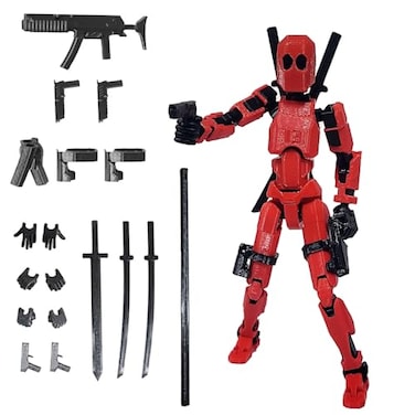 FoxVilla Assembly Completed T13 Action Figure Titan 13 3D Printed Action Figure 3D Printed Titan13 Assembled Dummy 13 Lucky 13 Toy Figure
