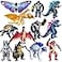 TwCare Set of 12 Godzilla x Kong The New Empire Dinosaur Dragon Toys Action Figures Evolved Basic Exquisite Battle Roar BEAST Glove Shimo Frost Bite Mecha King Ghidorah Cake Toppers Pack