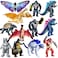 TwCare Set of 12 Godzilla x Kong The New Empire Dinosaur Dragon Toys Action Figures Evolved Basic Exquisite Battle Roar BEAST Glove Shimo Frost Bite Mecha King Ghidorah Cake Toppers Pack