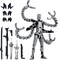 PkghoKids 72 Inch T13 Assembly Completed Action Figure AccessoriesT13 MultiJointed Movablefor Collectors Desktop Decorations t13 Movability 3D Printed Toys
