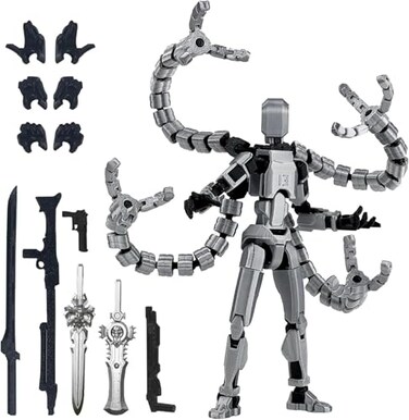 PkghoKids 72 Inch T13 Assembly Completed Action Figure AccessoriesT13 MultiJointed Movablefor Collectors Desktop Decorations t13 Movability 3D Printed Toys
