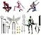 WKSBBTS 5Pack Titan 13 Action Figure Assembled T13 Action Figure Set Dummy 13 Action Figures Nova 13 Robot Toy Lucky 13 Figure 3D Printed MultiJointed Movable Birthday Gift Toy for Kids Boy