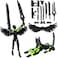 masijssa T13 3D Action Figures Set Titan 13 Action Figure Dummy 3D Printed Robo MultiJointed Movable Toy with Full Articulation for Collectors Desktop Assembly Completed Black Green Figure Dog