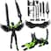 masijssa T13 3D Action Figures Set Titan 13 Action Figure Dummy 3D Printed Robo MultiJointed Movable Toy with Full Articulation for Collectors Desktop Assembly Completed Black Green Figure Dog