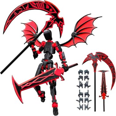 apcute T13 Action Figure Set Titan 13 Robot Dummy 13 3D Printed Lucky 13 for Collectors Desktop Decorations Assembly Completed