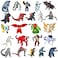 TwCare Set of 23 Monster x Kong The New EmpireMini Dinosaur Dragon Toys Action Figures Evolved Basic Exquisite Battle Roar BEAST Glove Shimo Frost Bite Mecha King Ghidorah Cake Toppers Pack
