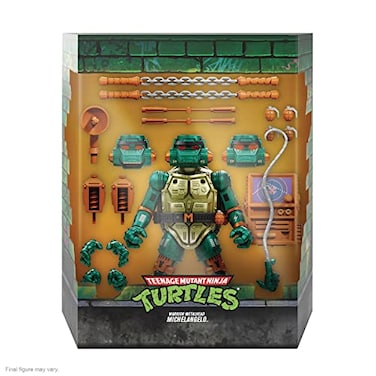 Super7 ULTIMATES Teenage Mutant Ninja Turtles Metalhead Michelangelo 7 TMNT Action Figure with Accessories Classic Cartoon Collectibles