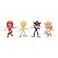 Sonic The Hedgehog 3 Movie 5InchAction Figure 4Pack Articulated Figures from Jakks Pacifics Wave 2 Include Super Hedgehog Shadow Knuckles and Chao Mascot Tails