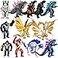 TwCare Set of 12 Godzilla x Kong The New Empire Action Figures Evolved Basic Exquisite Battle Roar BEAST Glove Shimo Frost Bite Dinosaur Dragon Toys Mecha King Ghidorah Cake Toppers Pack