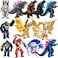 TwCare Set of 12 Godzilla x Kong The New Empire Action Figures Evolved Basic Exquisite Battle Roar BEAST Glove Shimo Frost Bite Dinosaur Dragon Toys Mecha King Ghidorah Cake Toppers Pack
