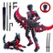 ROBTDUUMY T13 3D Action Figure Set Assembly CompletedDummy Robot Titan 13 Action Figures3D Printed Toys MultiJointed Movable BlackRed