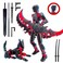 ROBTDUUMY T13 3D Action Figure Set Assembly CompletedDummy Robot Titan 13 Action Figures3D Printed Toys MultiJointed Movable BlackRed