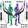 SANSGOUP T13 Dummy Action Figure Set Assembly Completed 3D Printed MultiJointed Movable Titan 13 Lucky 13 Mobile Robot Nova 13 Action Figures Desktop Decorations for Game Lovers Toy Purple Blue