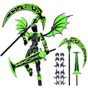 apcute T13 Action Figure Set Titan 13 Robot Dummy 13 3D Printed Lucky 13 for Collectors Desktop Decorations Assembly Completed