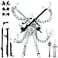 PkghoKids T13 Action Figure Already Assembled AccessoriesT13 MultiJointed Movablefor Collectors Desktop Decorations t13 Movability 3D Printed Toys White 55inch