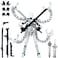 PkghoKids T13 Action Figure Already Assembled AccessoriesT13 MultiJointed Movablefor Collectors Desktop Decorations t13 Movability 3D Printed Toys White 55inch