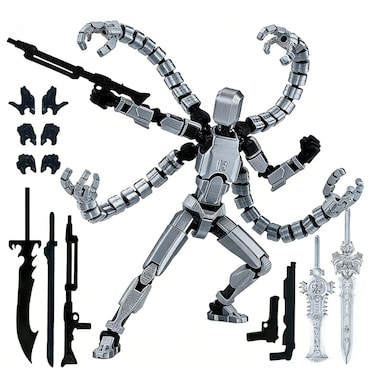 SGYYSG T13 Assembly Completed Action Figure T 13 3D Printed Toys The Premium Action Figures for SciFi EnthusiastsFour Claws Robot72 Inch Grey