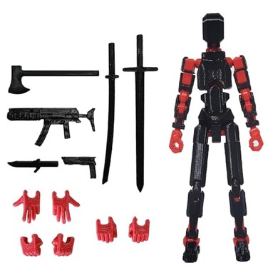 FoxVilla Assembly Completed T13 Action Figure Titan 13 3D Printed Action Figure 3D Printed Titan13 Assembled Dummy 13 Lucky 13 Toy Figure